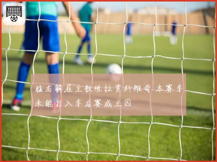 猛龙解雇主教练拉贾科维奇 本赛季未能打入季后赛成主因